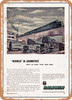 1947 Newness in Locomotives Must Be More Than Skin Deep Baldvin Vintage Ad - Metal Sign