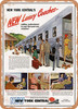 1946 New York Centrals New Luxury Coaches Adding Enchantment to Your First Post War Vacation Vintage Ad - Metal Sign