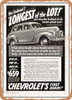 1940 Chevy Special De Luxe Sport Sedan Yes Indeed Longest of the Lot Vintage Ad - Metal Sign