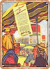 1939 And Tomorrow the Mediterranean Italian Line Vintage Ad - Metal Sign