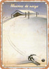 1935 Pleasures of Snow SNCF Vintage Ad - Metal Sign