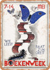1932 Book Week Vintage Ad - Metal Sign