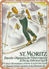 1928 St. Moritz Second Olympic Winter Games Vintage Ad - Metal Sign