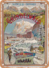 1893 Winter Sport Grindelwald Bear Hotel Vintage Ad - Metal Sign