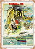 1892 Saleve electric railways near Geneva Vintage Ad - Metal Sign