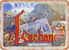 1892 Luchon, Queen of the Pyrenees. The most beautiful casino in the world. Races Vintage Ad - Metal Sign