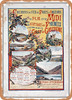 1891 Paris-Orleans railways, PLM and Midi Excursions to the Pyrenees and the coast of Cascogne Vintage Ad - Metal Sign