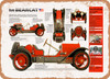 1914 Stutz Bearcat Spec Sheet - Rusty Look Metal Sign