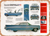 1959 Chevrolet Impala Spec Sheet - Rusty Look Metal Sign