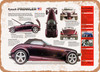 1997 Plymouth Prowler Spec Sheet - Rusty Look Metal Sign