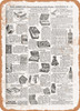 1902 Sears Catalog Paper and Ink Page 167 - Rusty Look Metal Sign
