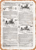 1902 Sears Catalog Wagons Buggies and Surreys Page 363 - Rusty Look Metal Sign