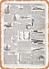 1902 Sears Catalog Garden Tools Page 480 - Rusty Look Metal Sign