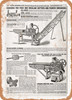 1902 Sears Catalog Feed Cutters Page 496 - Rusty Look Metal Sign
