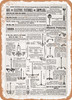 1902 Sears Catalog Gas and Electric Supplies Page 572 - Rusty Look Metal Sign