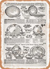 1902 Sears Catalog Glassware Page 628 - Rusty Look Metal Sign