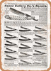 1902 Sears Catalog Straight Razors Page 678 - Rusty Look Metal Sign