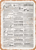 1902 Sears Catalog Hammers Page 700 - Rusty Look Metal Sign