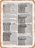 1902 Sears Catalog Carpets Page 1048 - Rusty Look Metal Sign