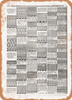1902 Sears Catalog Lace Page 1090 - Rusty Look Metal Sign