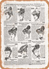 1902 Sears Catalog Hats Page 1101 - Rusty Look Metal Sign