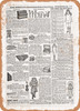 1902 Sears Catalog Toys and Games Page 1109 - Rusty Look Metal Sign