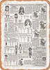 1902 Sears Catalog Toys and Games Page 1110 - Rusty Look Metal Sign