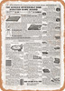 1902 Sears Catalog Toys and Games Page 1114 - Rusty Look Metal Sign