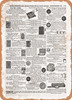1902 Sears Catalog Toys and Games Page 1115 - Rusty Look Metal Sign