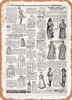 1902 Sears Catalog Women's Apparel Page 1124 - Rusty Look Metal Sign