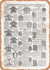 1902 Sears Catalog Children's Apparel Page 1131 - Rusty Look Metal Sign