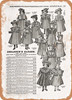 1902 Sears Catalog Children's Apparel Page 1137 - Rusty Look Metal Sign