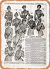 1902 Sears Catalog Women's Apparel Page 1168 - Rusty Look Metal Sign