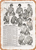 1902 Sears Catalog Women's Apparel Page 1169 - Rusty Look Metal Sign
