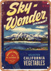 Sky Wonder San Jose Vegetables - Rusty Look Metal Sign