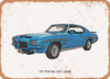 1971 Pontiac GTO Judge Pencil Sketch - Rusty Look Metal Sign