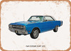 1969 Dodge Dart GTS Oil Painting - Rusty Look Metal Sign