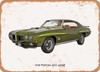 1970 Pontiac GTO Judge Oil Painting - Rusty Look Metal Sign