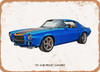 1971 Chevrolet Camaro Oil Painting - Rusty Look Metal Sign