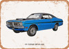 1971 Dodge Demon GSS Oil Painting - Rusty Look Metal Sign