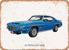 1971 Pontiac GTO Judge Oil Painting - Rusty Look Metal Sign