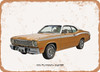 1973 Plymouth Duster Oil Painting - Rusty Look Metal Sign