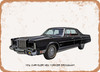 1976 Chrysler New Yorker Brougham Oil Painting - Rusty Look Metal Sign