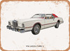 1976 Lincoln Mark IV Oil Painting - Rusty Look Metal Sign