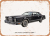 1979 Lincoln Continental Mark V Oil Painting - Rusty Look Metal Sign