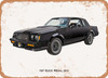 1987 Buick Regal GNX Oil Painting - Rusty Look Metal Sign
