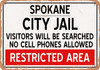 City Jail of Spokane Reproduction - Metal Sign