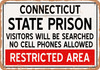State Prison of Connecticut Reproduction - Metal Sign