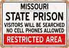 State Prison of Missouri Reproduction - Metal Sign