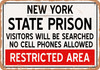 State Prison of New York Reproduction - Metal Sign